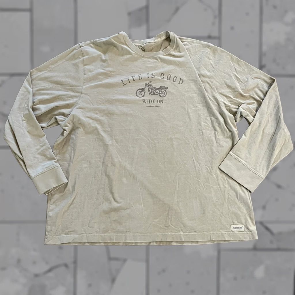 Life is Good Life Is Good Long Sleeve Beige Mens XXL Shirt Size US XXL / EU 58 / 5 - 1 Thumbnail