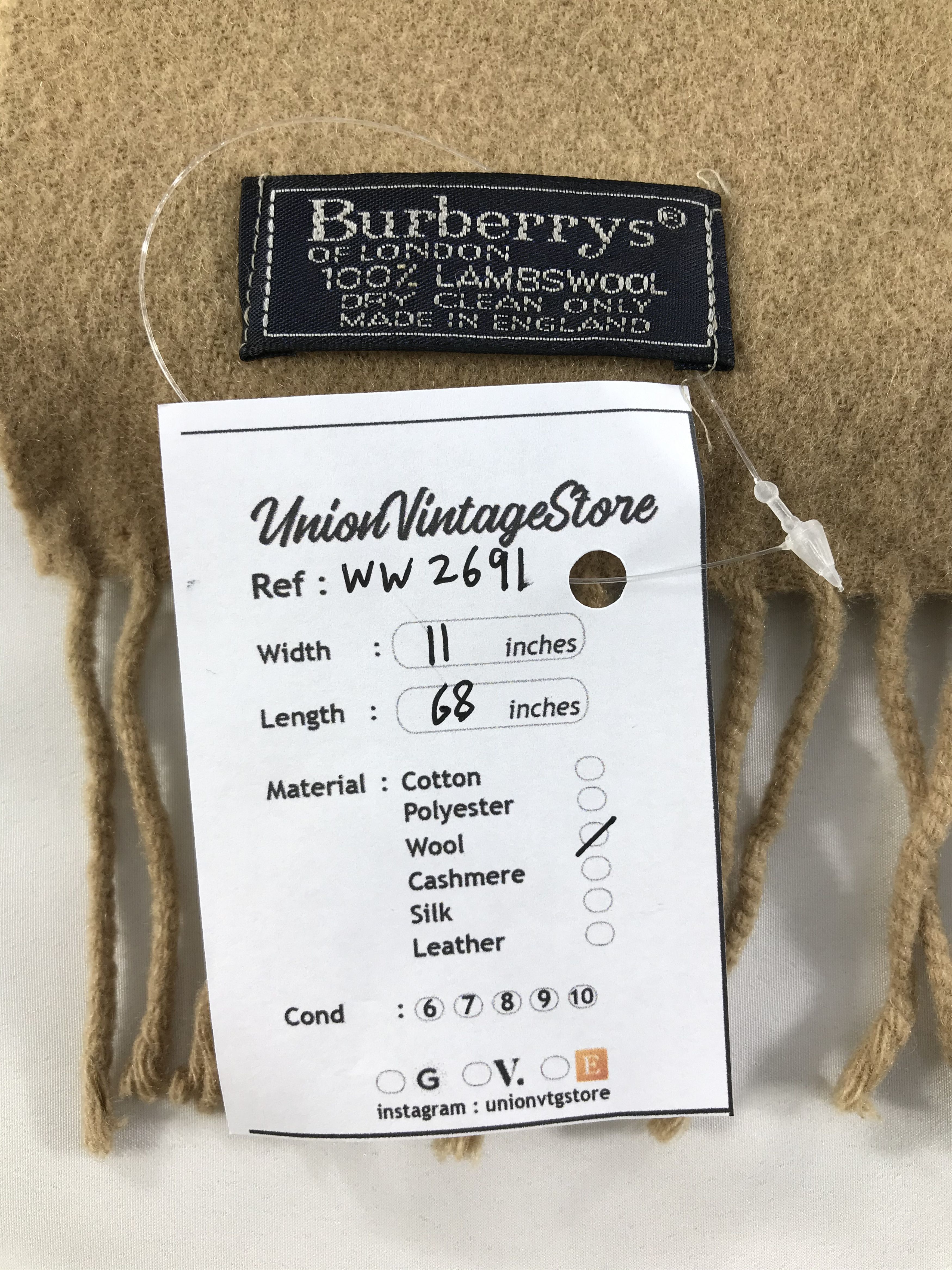 Burberry × Vintage Burberry Scarf / Muffler / Neckwear - WW2691 Size ONE SIZE - 5 Thumbnail