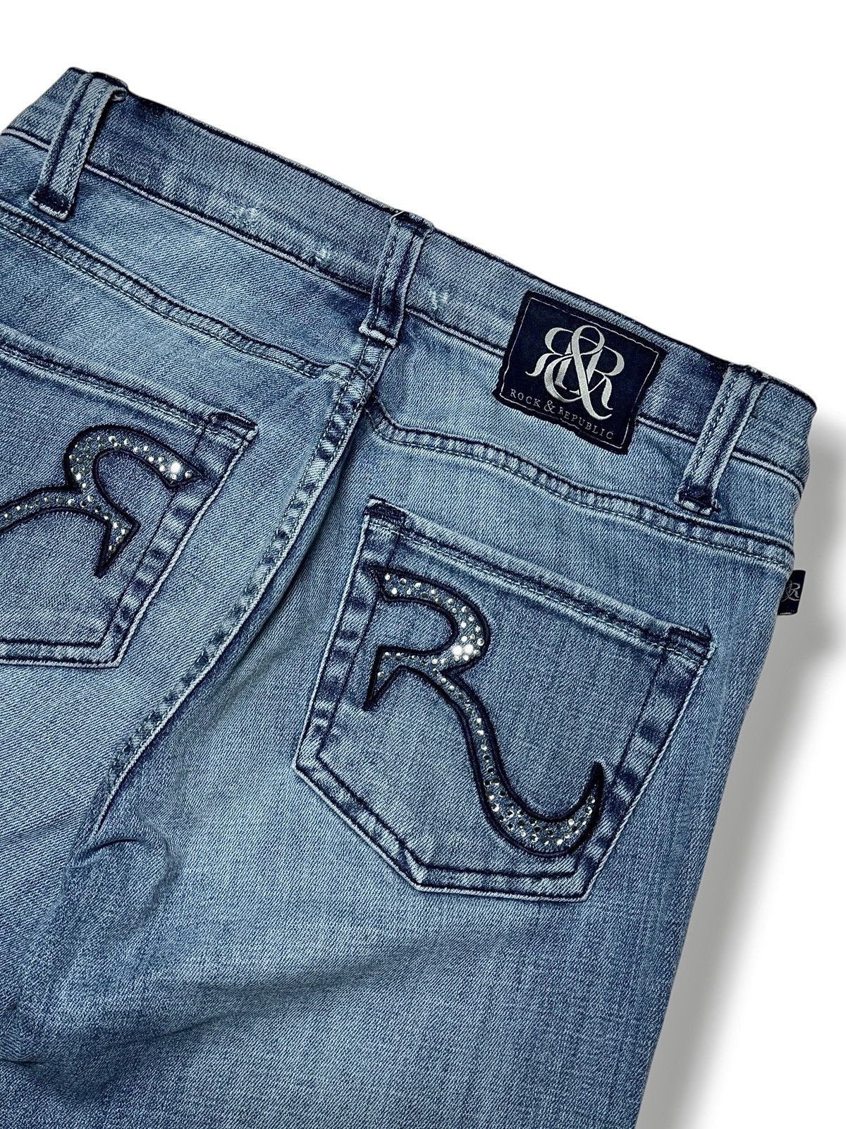 Rock & Republic 2000s Rock & Republic Jeans Vintage Boot Cut Flare Wide Leg Size 25" / US 0 / IT 36 - 6 Thumbnail