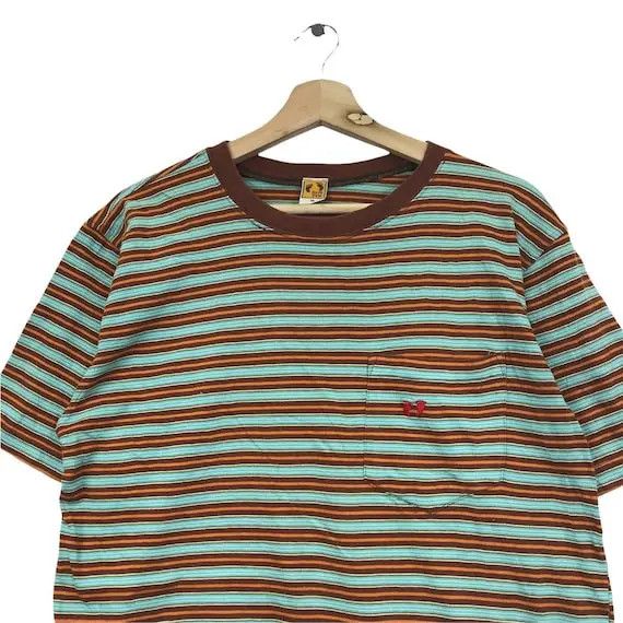 Hang Ten Vtg HANG TEN SURFING Striped Yellow Tag Pocket Tee Shirt Size US M / EU 48-50 / 2 - 3 Thumbnail