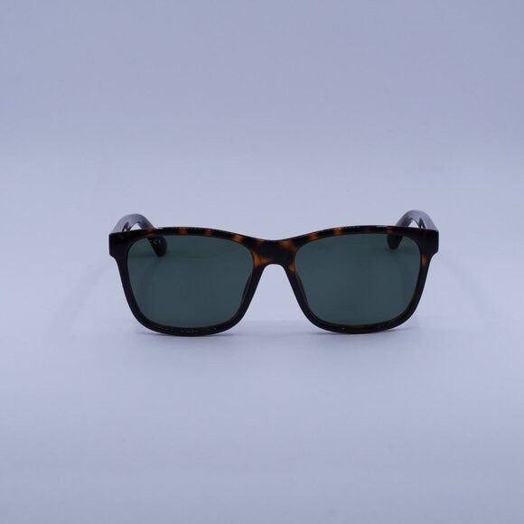 Gucci Gucci GG0746S 003 Sunglasses Havana Square Frame, Green Size ONE SIZE - 2 Thumbnail