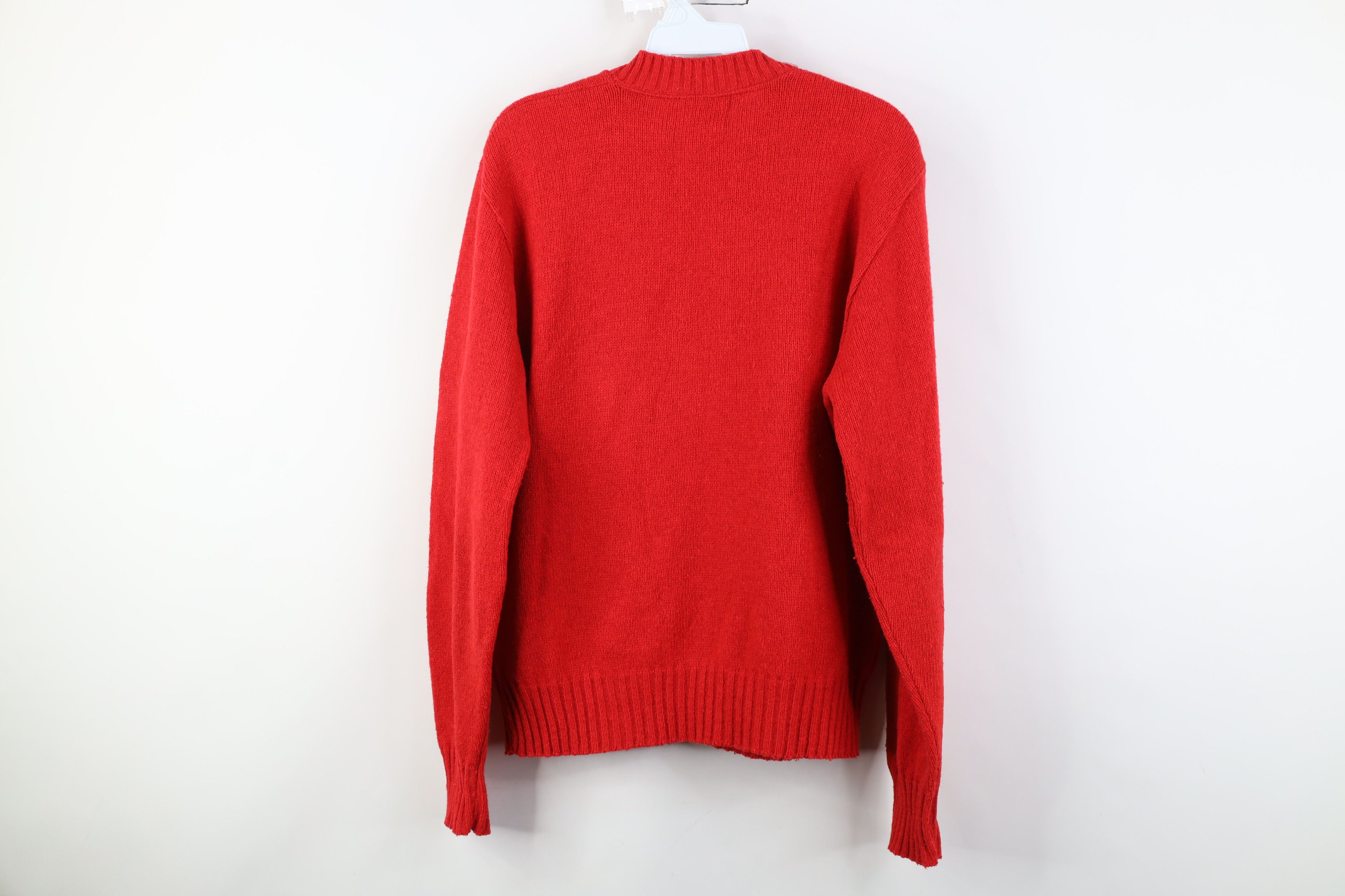 Vintage Vintage 70s Streetwear Wool Knit Crewneck Sweater Red USA Size US S / EU 44-46 / 1 - 7 Thumbnail