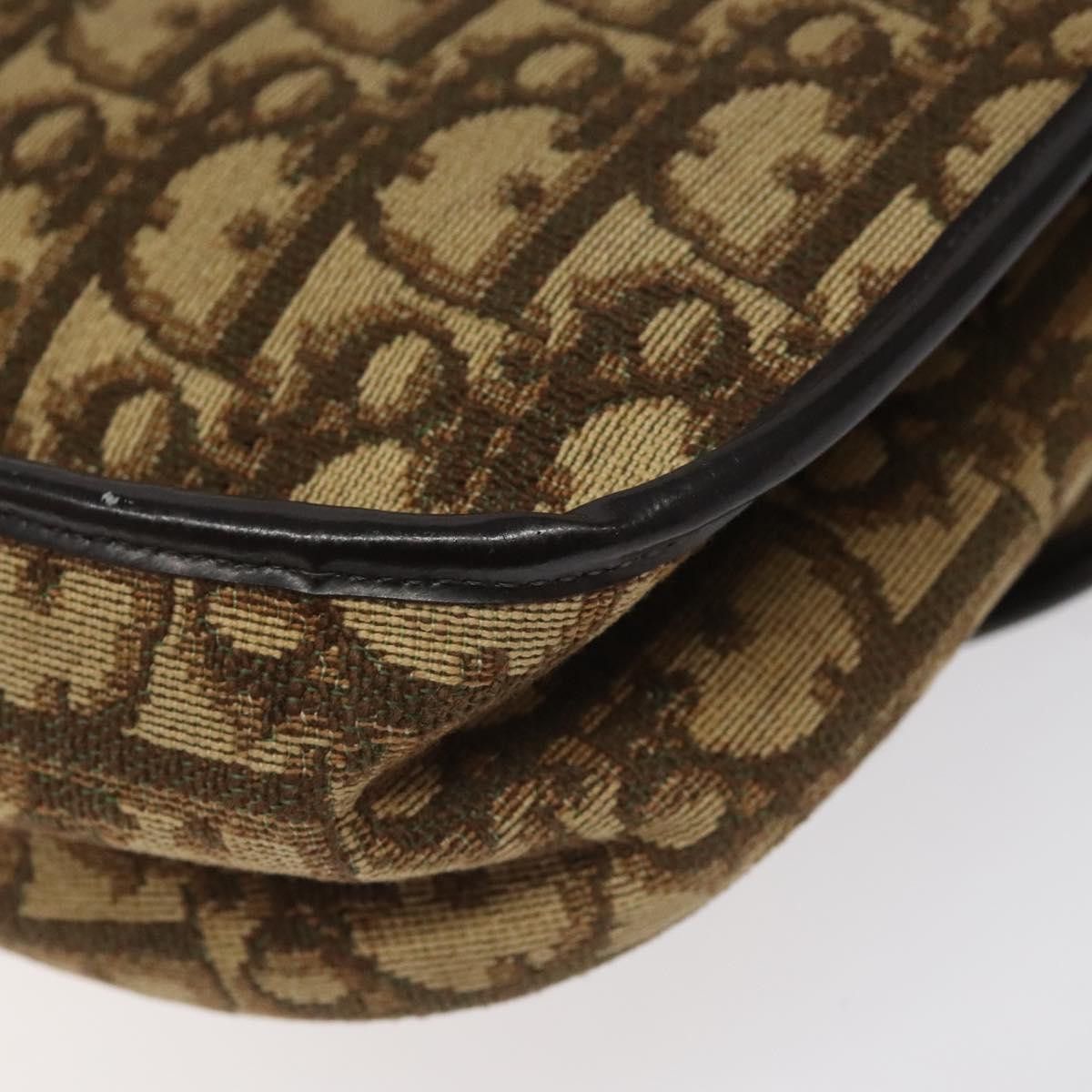 Dior DIOR Trotter Canvas Shoulder Bag Brown Gold Size ONE SIZE - 16 Thumbnail