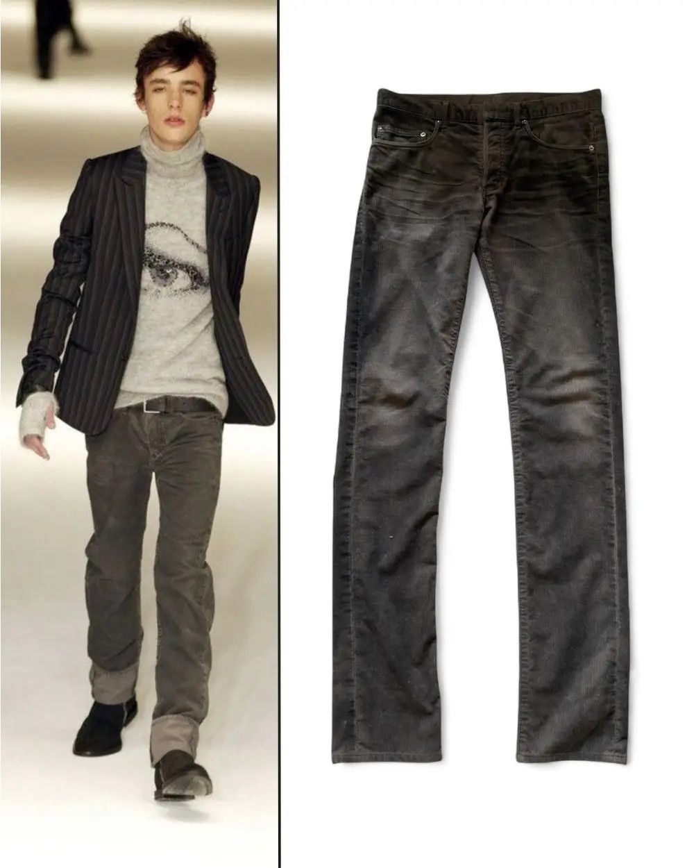 Dior Dior Homme FW04 VOTC corduroy jeans by Hedi Slimane. Size US 30 / EU 46 - 1 Thumbnail