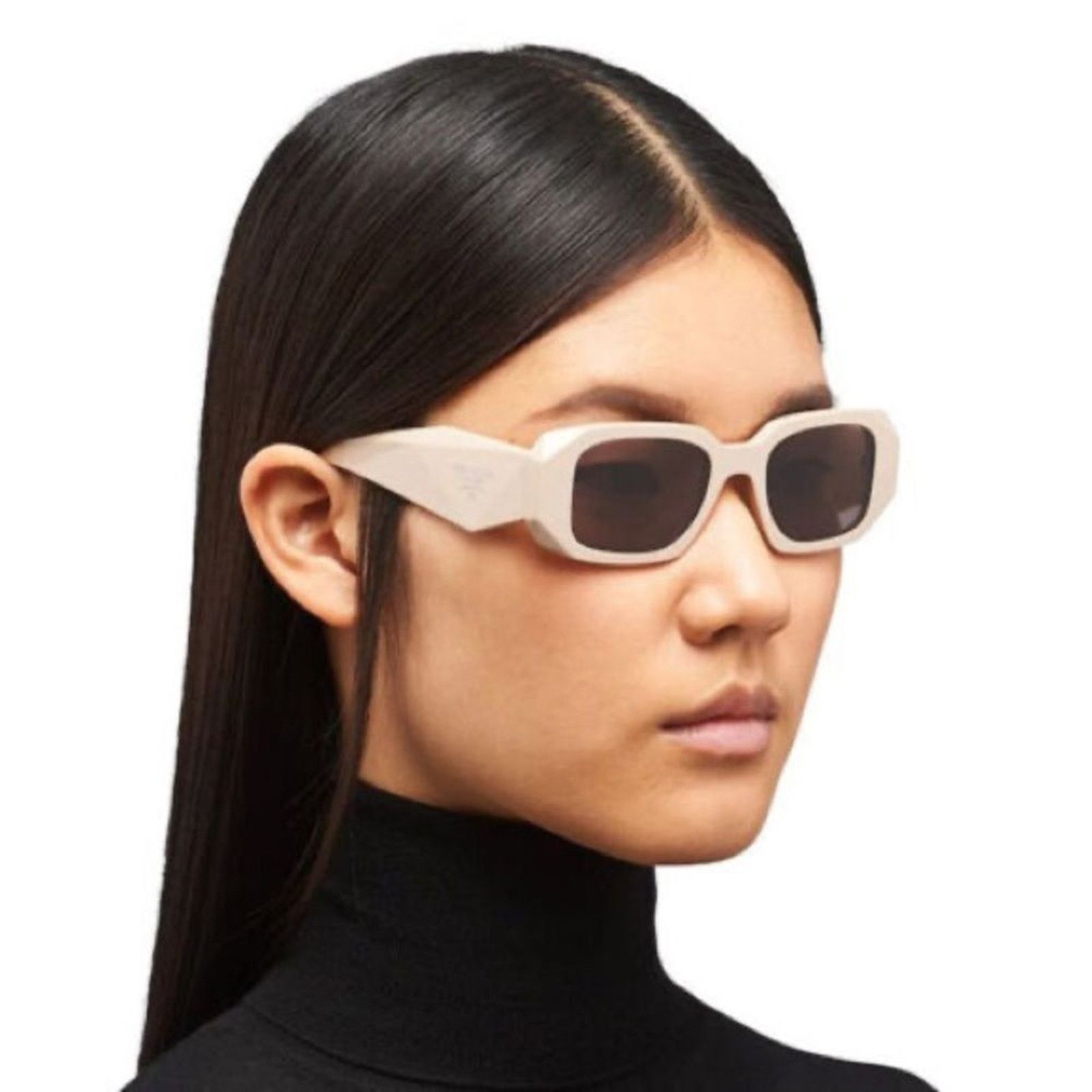 Prada NEW PRADA PR17WS VYJ6X1 Powder/Purple Brown Women Sunglasses Size ONE SIZE - 12 Thumbnail