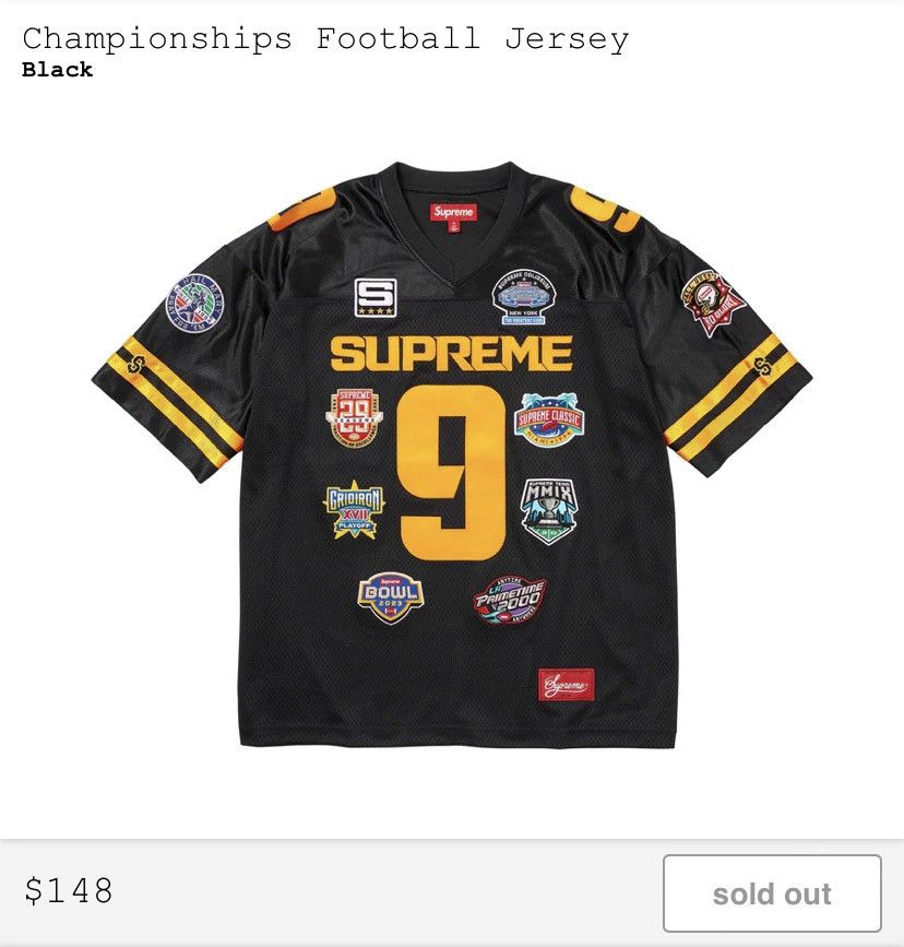 Supreme Championship Years 20th Anniversary Football Top Jersey SS14