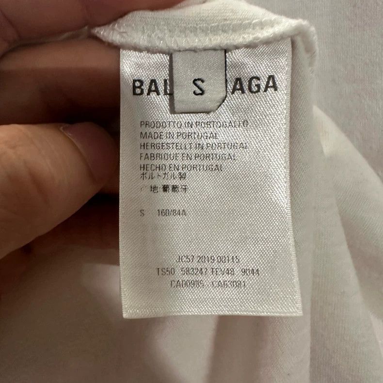 Balenciaga Balenciaga Lock printed logo white short sleeve Size US S / EU 44-46 / 1 - 4 Thumbnail