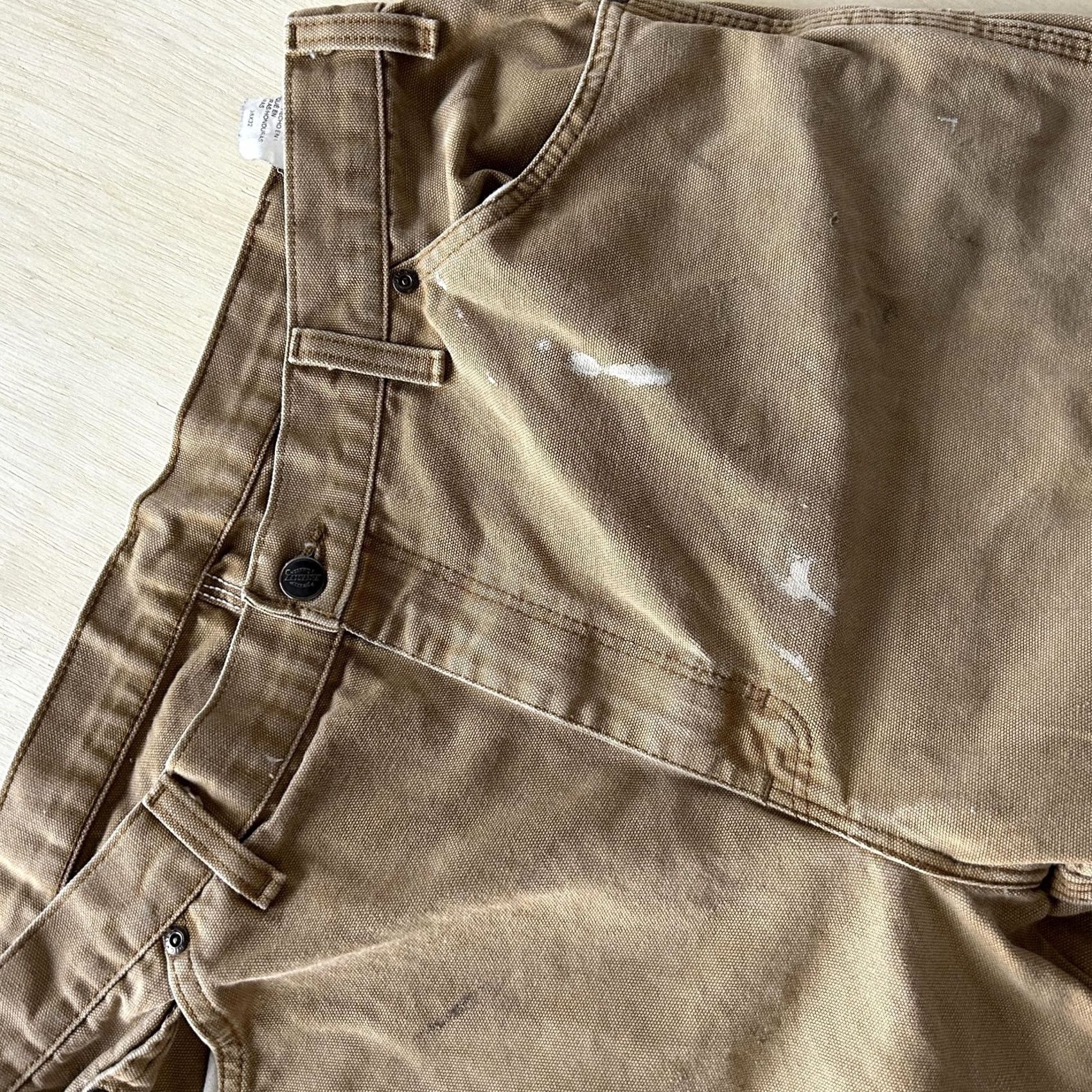 Dickies Dickies Pants Mens 36x30 Brown Canvas Carpenter Workwear Straight Leg Utility Shirt Pants Women Men? Size US 36 / EU 52 - 4 Thumbnail