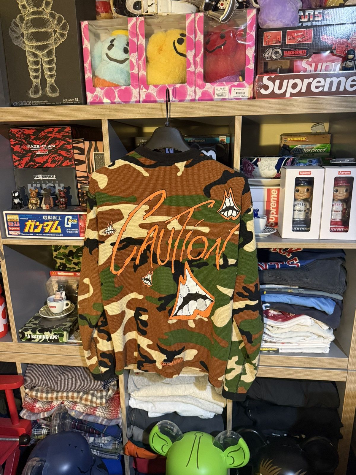 Chrome Hearts Chrome Hearts Camo Matty Boy “Caution” Thermal Longsleeve Size US M / EU 48-50 / 2 - 3 Thumbnail