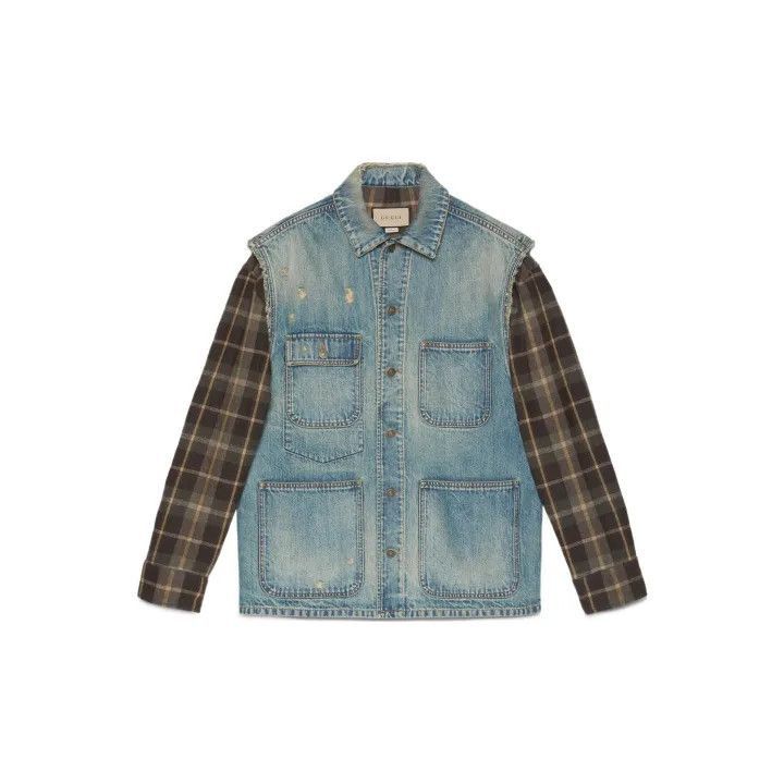 Gucci Gucci Embroidered Logo Long Sleeve Denim Jacket-2507 Size US M / EU 48-50 / 2 - 8 Thumbnail
