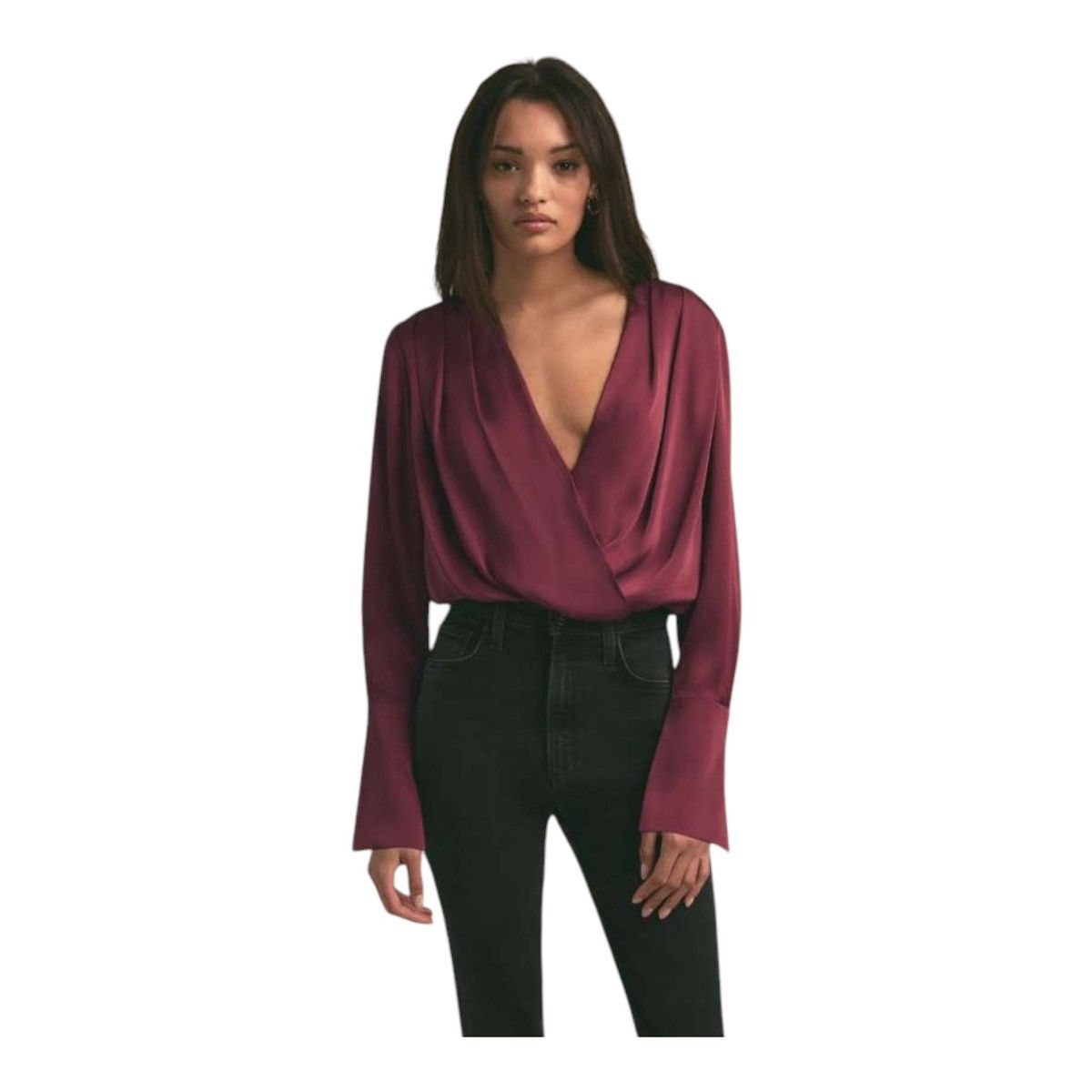 Other Favorite Daughter “The Date Blouse” Bodysuit – Sangria Nigh Size M / US 6-8 / IT 42-44 - 1 Thumbnail