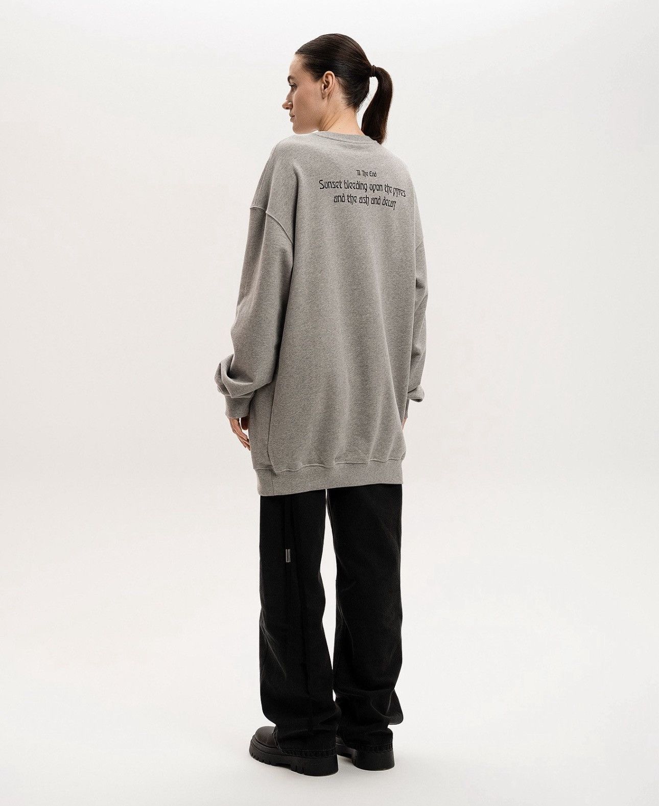 Ann Demeulemeester Last Ann Demeulemeester Sunset Bleeding Grey Sweatshirt Size XS / US 0-2 / IT 36-38 - 1 Thumbnail