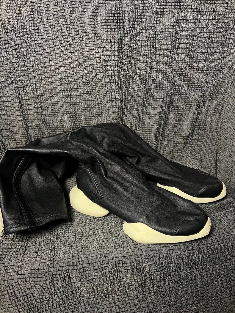Rick Owens High sheepskin horseshoe boots