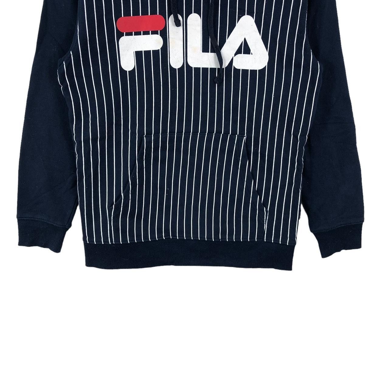 Fila FILA BIELLA ITALIA Striped Pullover Hoodie Sweater Size M / US 6-8 / IT 42-44 - 4 Thumbnail