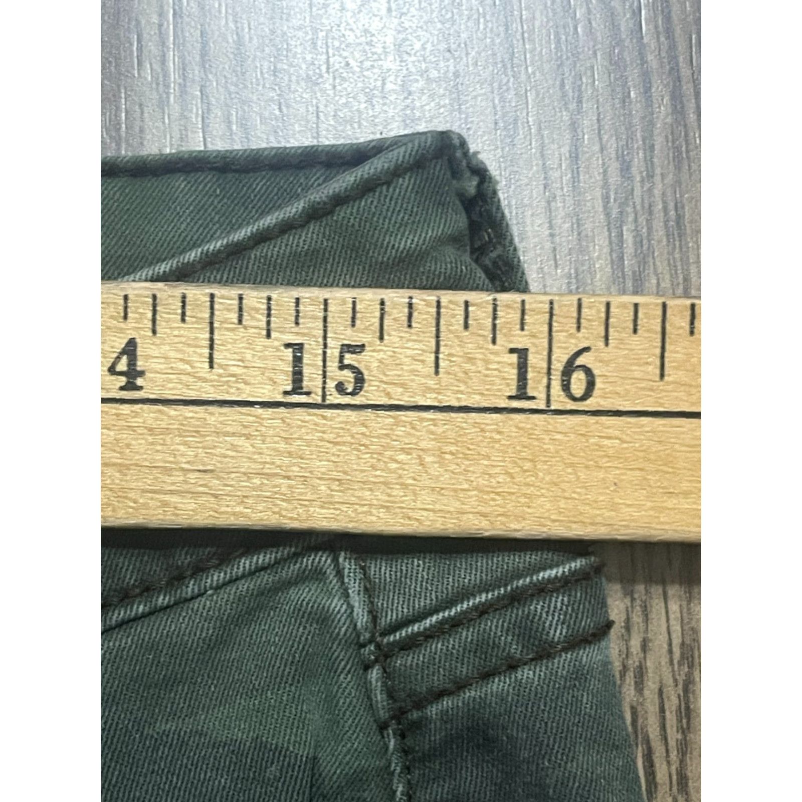 Vintage **AriZona Women's Size 11 Green Denim Straight Fit Jeans Camo** User: AriZona Women's Size 11 Green Denim Straight Fit Jeans Camo Size 32" / US 10 / IT 46 - 6 Thumbnail