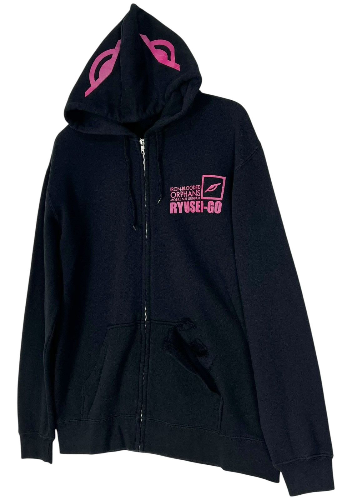 Japanese Brand Vintage Bandai Gundam Iron Blooded Orphans Ryusei Go Hoodie Size US XL / EU 56 / 4 - 3 Thumbnail