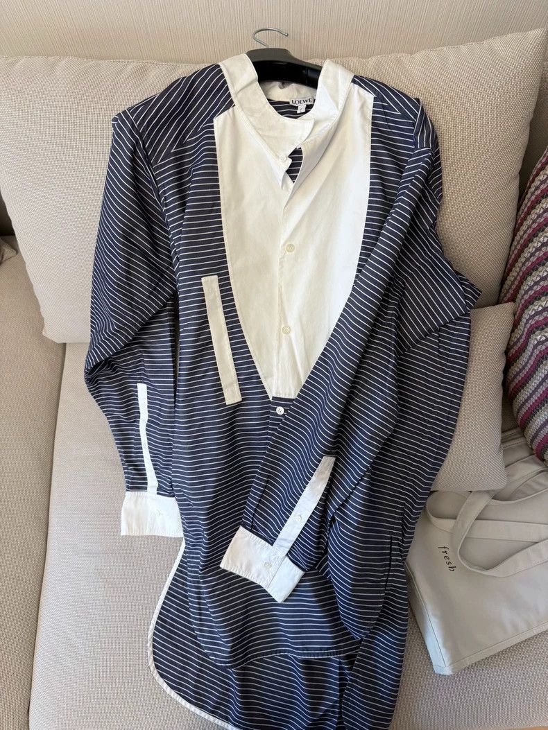 Loewe Loewe Striped Long Shirt S - dmc Size US S / EU 44-46 / 1 - 1 Thumbnail