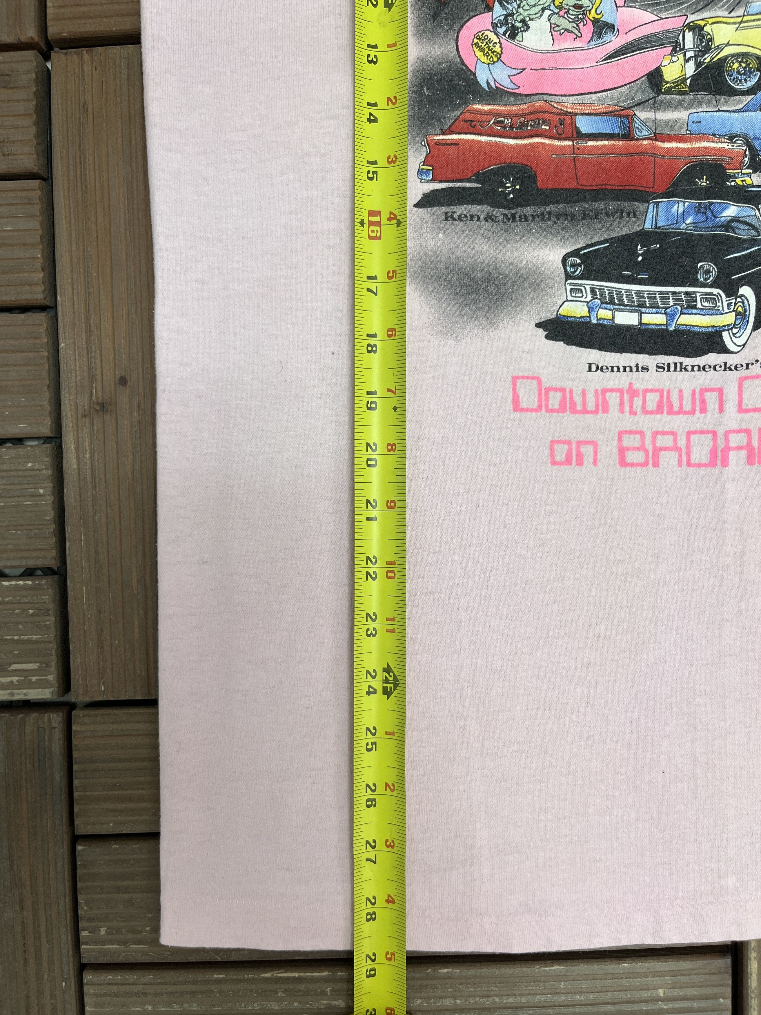 Vintage Rolling 50's Downtown Cruise-In Vintage Pink T-Shirt Tee Size US L / EU 52-54 / 3 - 8 Thumbnail