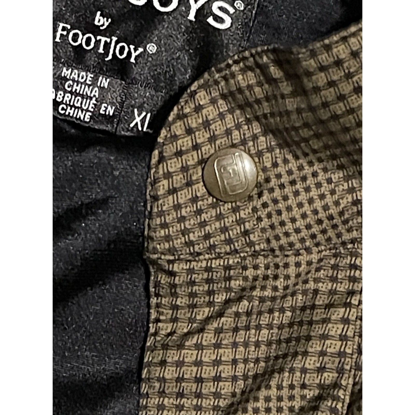 Footjoy FootJoy Dryjoys Mens Jacket 3-in-1 Wind-Resistant Water-Resistant Easy Zip Snap Pockets Check Multi-Color XL Golf Lined Nylon Polyester Size US XL / EU 56 / 4 - 4 Thumbnail