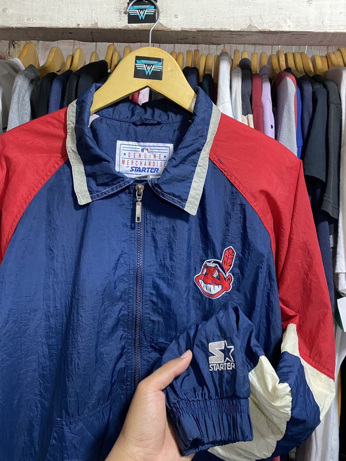 Starter Vintage Cleveland Indians Starter Windbreaker Size US M / EU 48-50 / 2 - 1 Thumbnail