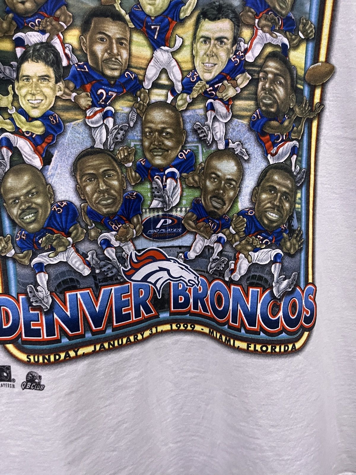 MLB VINTAGE 1999 PRO PLAYER DENVER BRONCOS TSHIRT Size US L / EU 52-54 / 3 - 5 Thumbnail