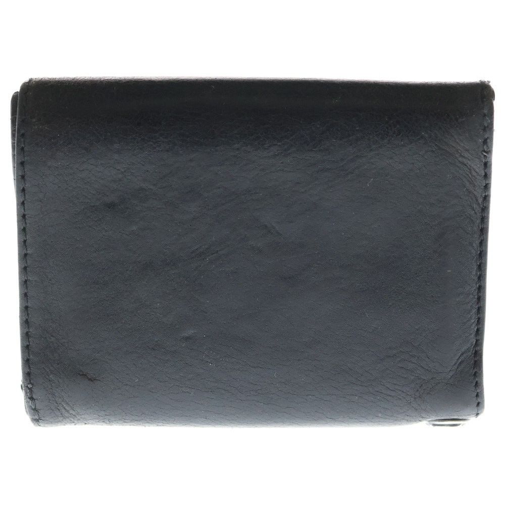Chrome Hearts 3 Fold Celtic Button Wallet Black