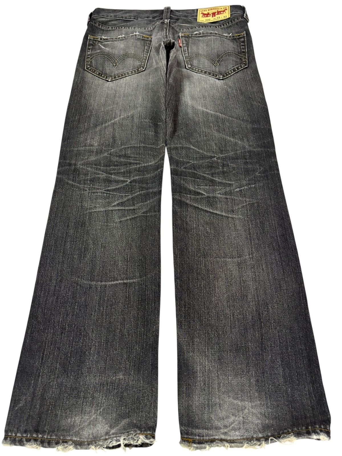Levi's Vtg 90s Levis 502 Distressed Jeans Size US 34 / EU 50 - 2 Thumbnail
