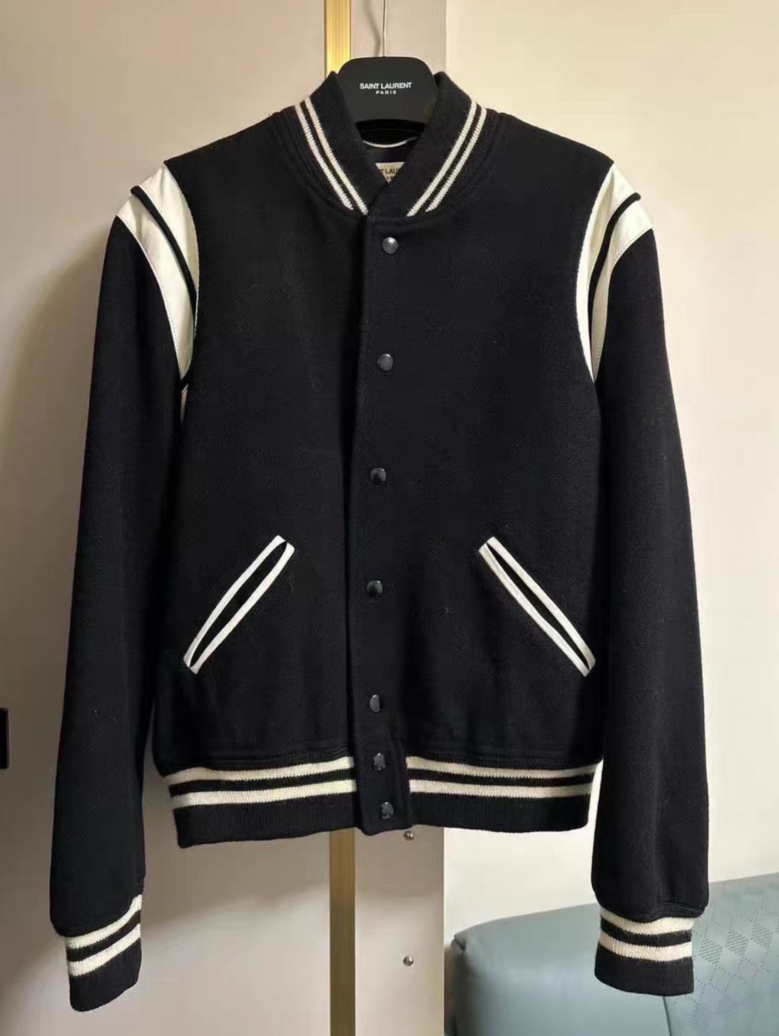 Yves Saint Laurent Saint Laurent Classic 2013 Teddy jacket 2502-Ne Size US L / EU 52-54 / 3 - 2 Thumbnail