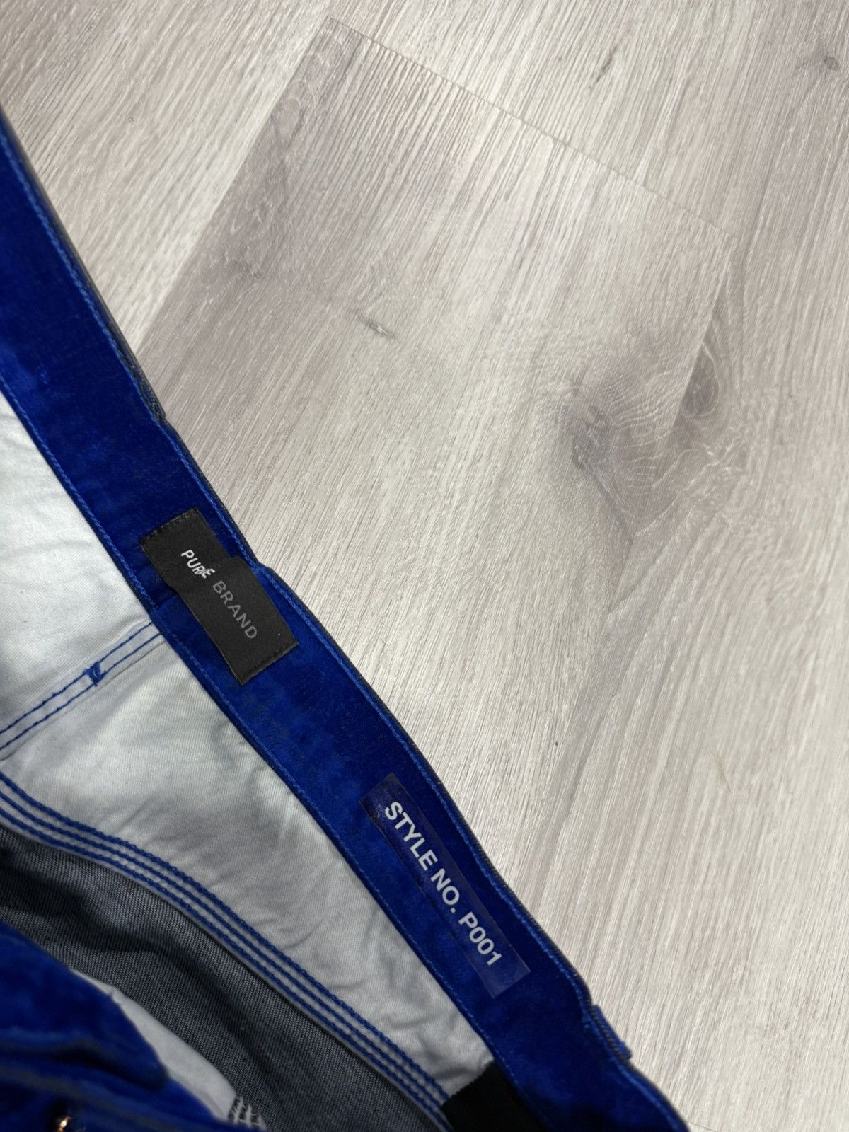 Purple Brand Blue Velour Jeans