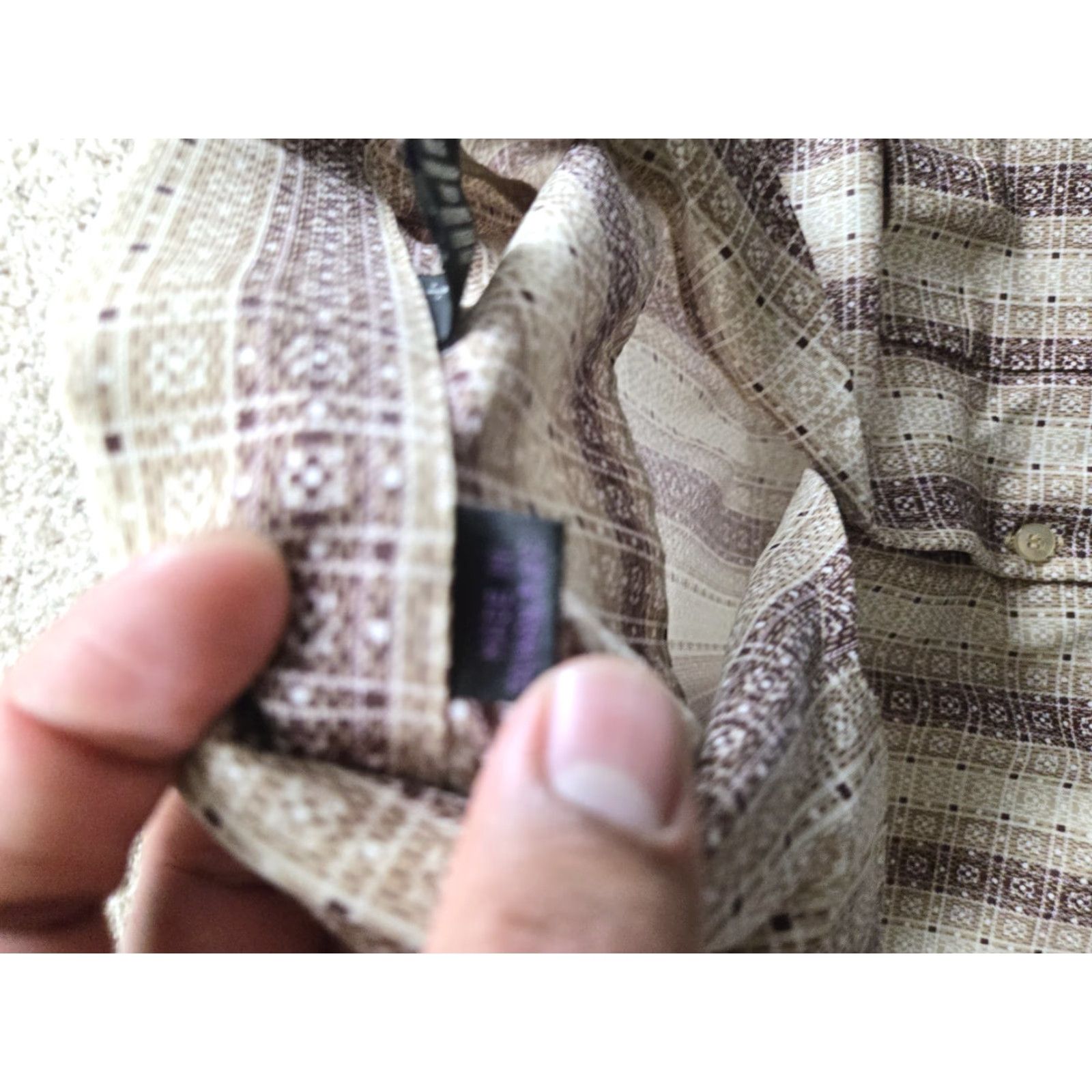 Vintage VINTAGE Joel Of California Shirt Large Brown Clover Print Point Collar 70s Disco Long Sleeve Polyester Button-Front Mens L Brown Clover Print Shirt Size US L / EU 52-54 / 3 - 5 Thumbnail