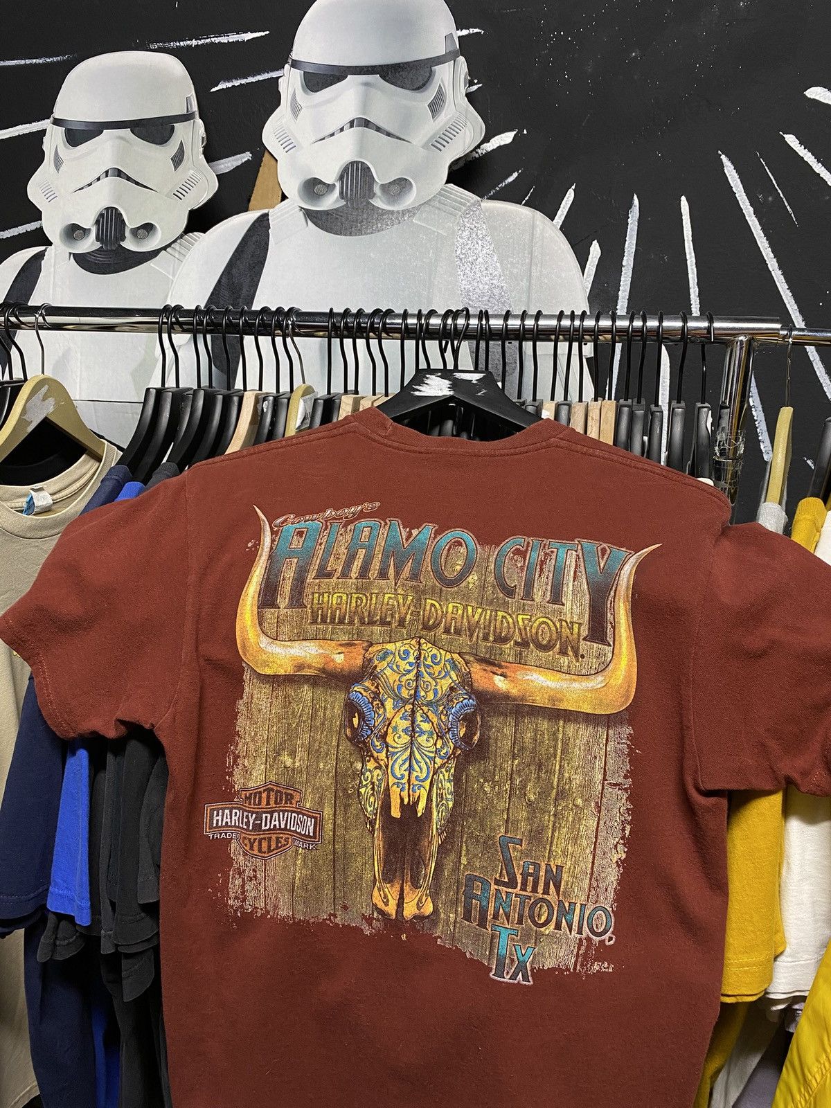 Harley Davidson × Vintage Vtg 00’ Harley Davidson Tx Motorcyle T-Shirt Adult Medium Size US M / EU 48-50 / 2 - 1 Thumbnail