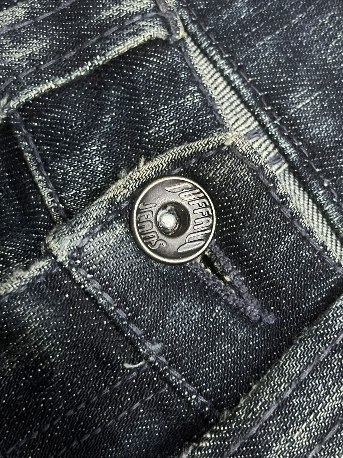 BUFFALO BOBS Vintage Buffalo Bobs Dark Washed Distressed Flare Jeans Size US 29 - 5 Thumbnail