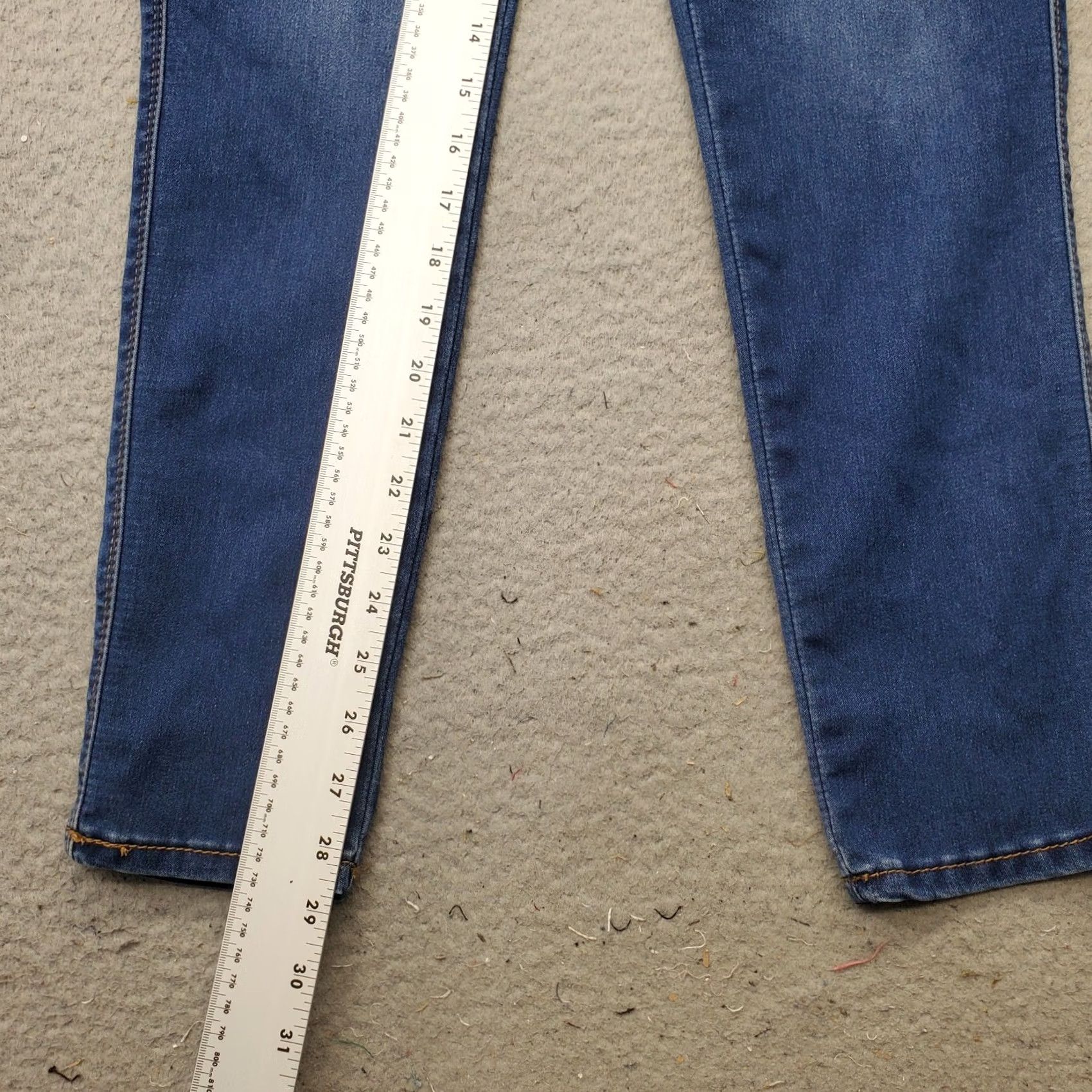 Vintage Seven7 Weekend Jeans Womens 8 Blue Denim Stretch High Rise Slim Fit Jeans Size 30" / US 8 / IT 44 - 4 Thumbnail