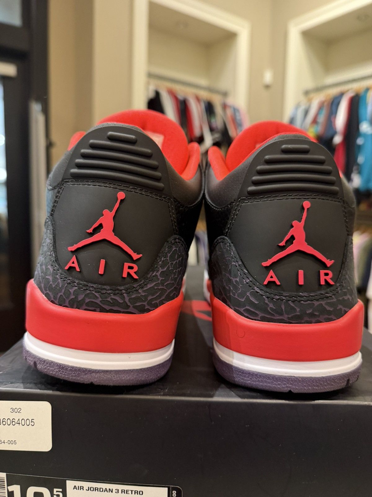 Jordan Brand Jordan 3 Retro ‘Crimson’ Size US 10.5 / EU 43-44 - 3 Thumbnail