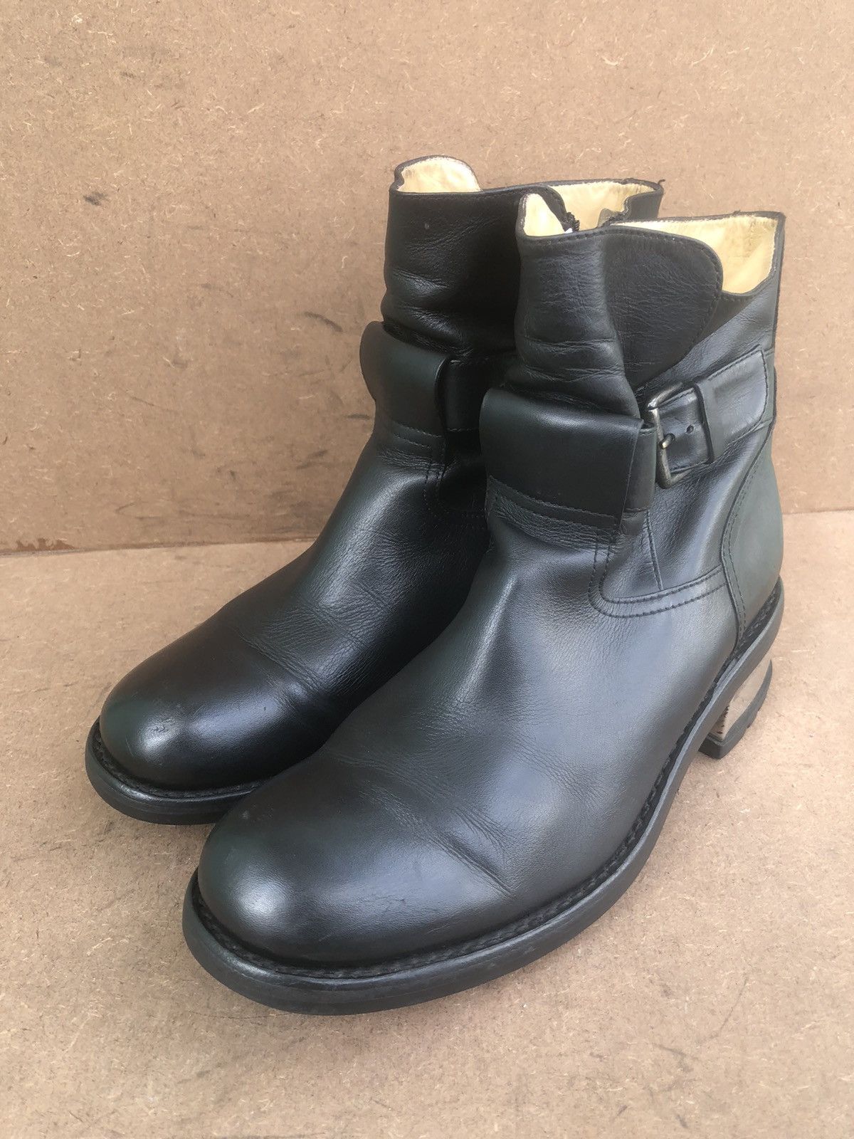 Designer Freelance Black Calfskin Leather Women’s Boots Size US 9 / IT 39 - 1 Thumbnail
