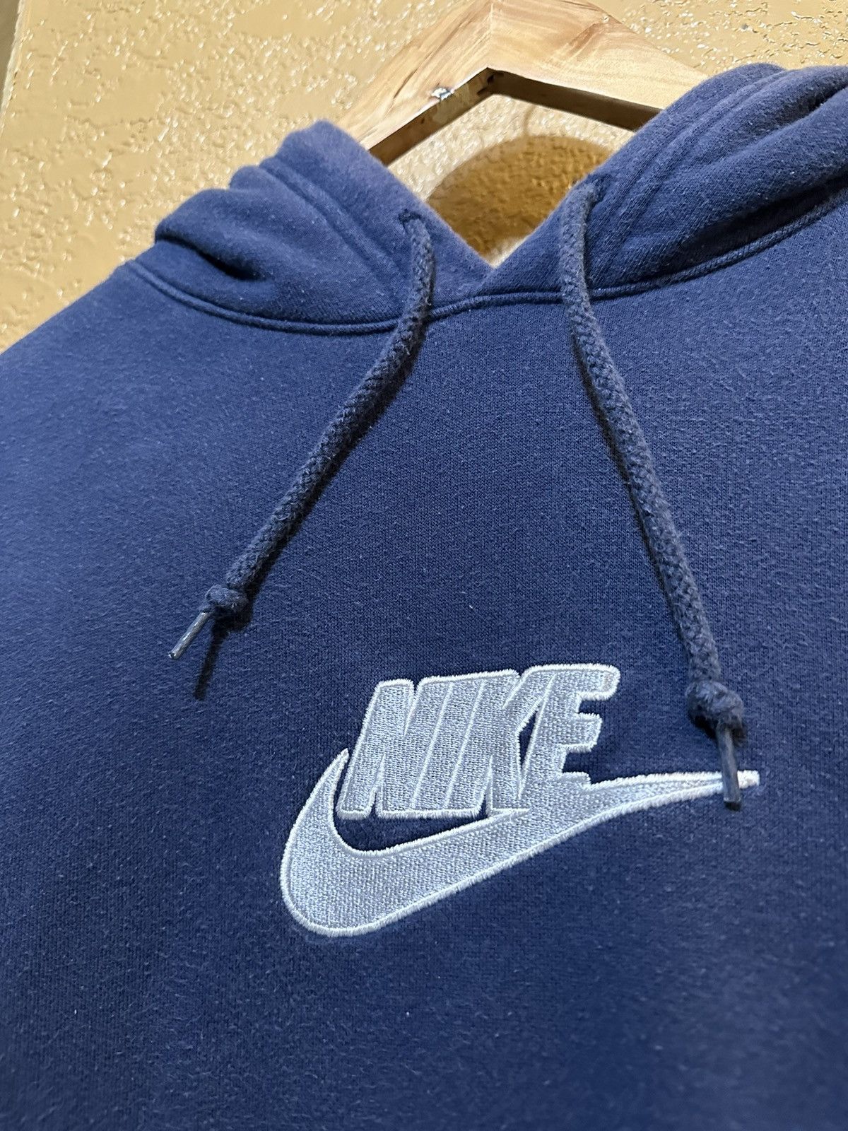 Nike 📌 faded vintage Nike Center Swoosh hoodie Size US XL / EU 56 / 4 - 2 Thumbnail