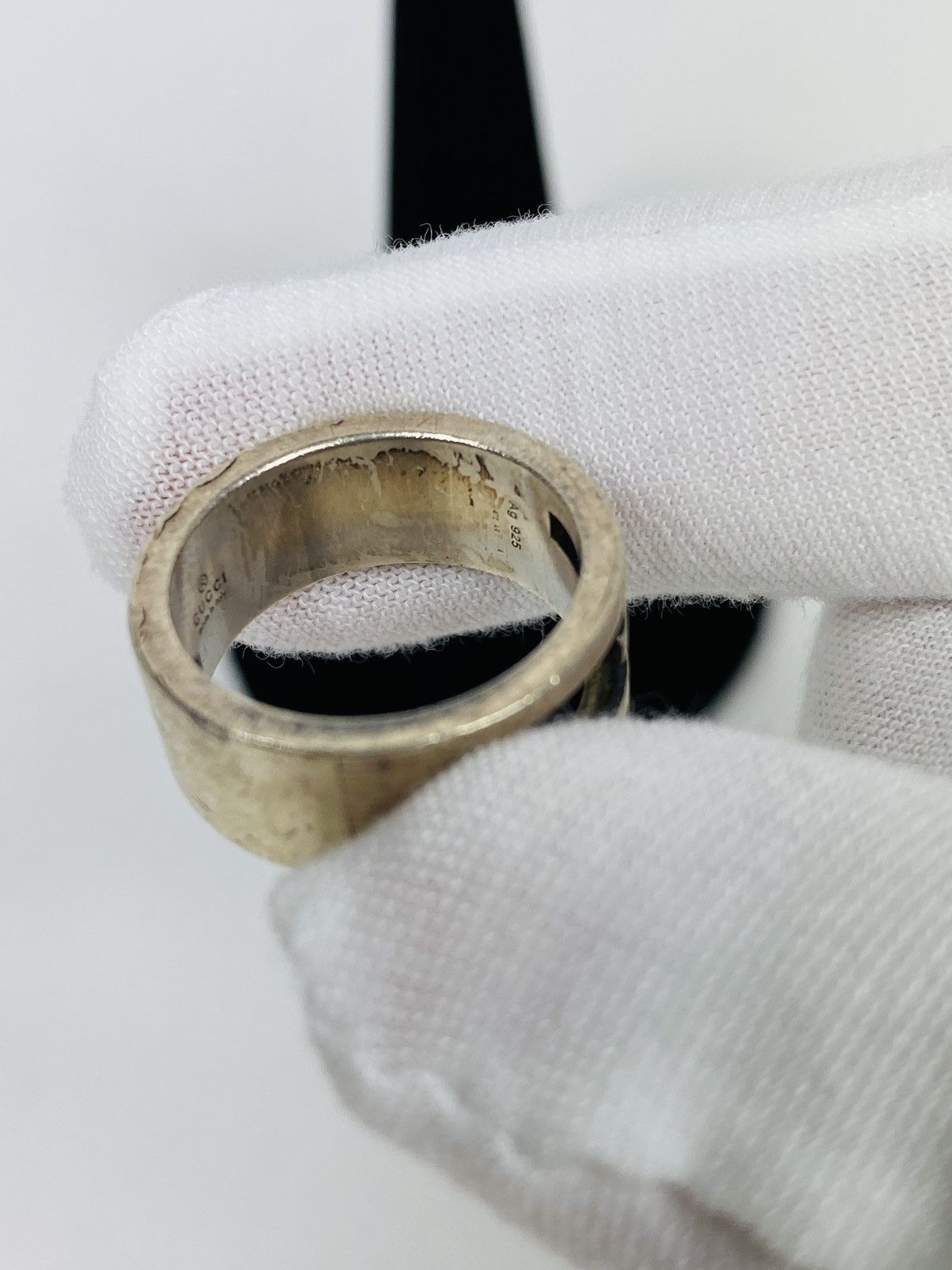Gucci Gucci .925 Silver G Ring size IT 14 Size ONE SIZE - 5 Thumbnail