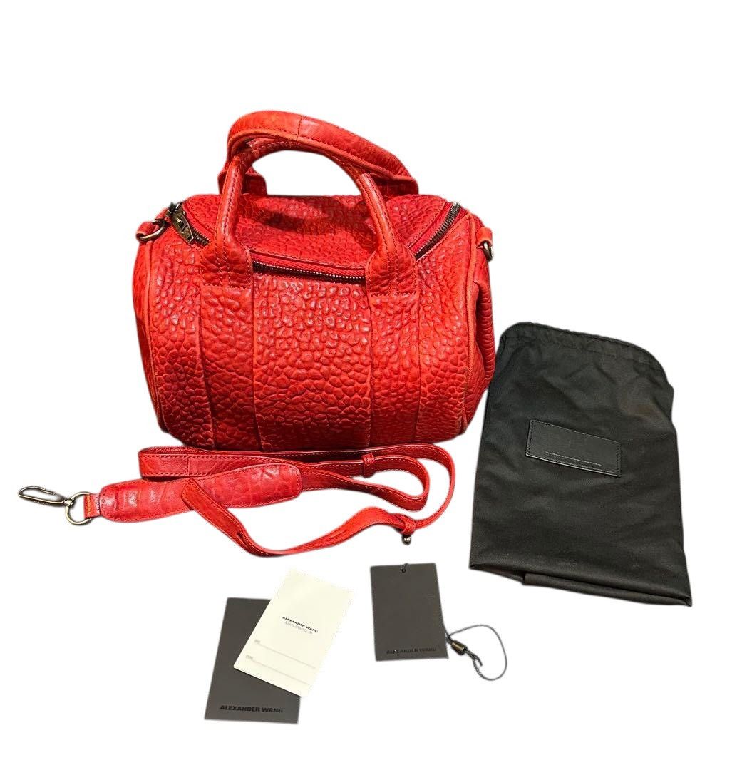 Alexander Wang Rocco Shoulder Bag – Small Red Leather Studs