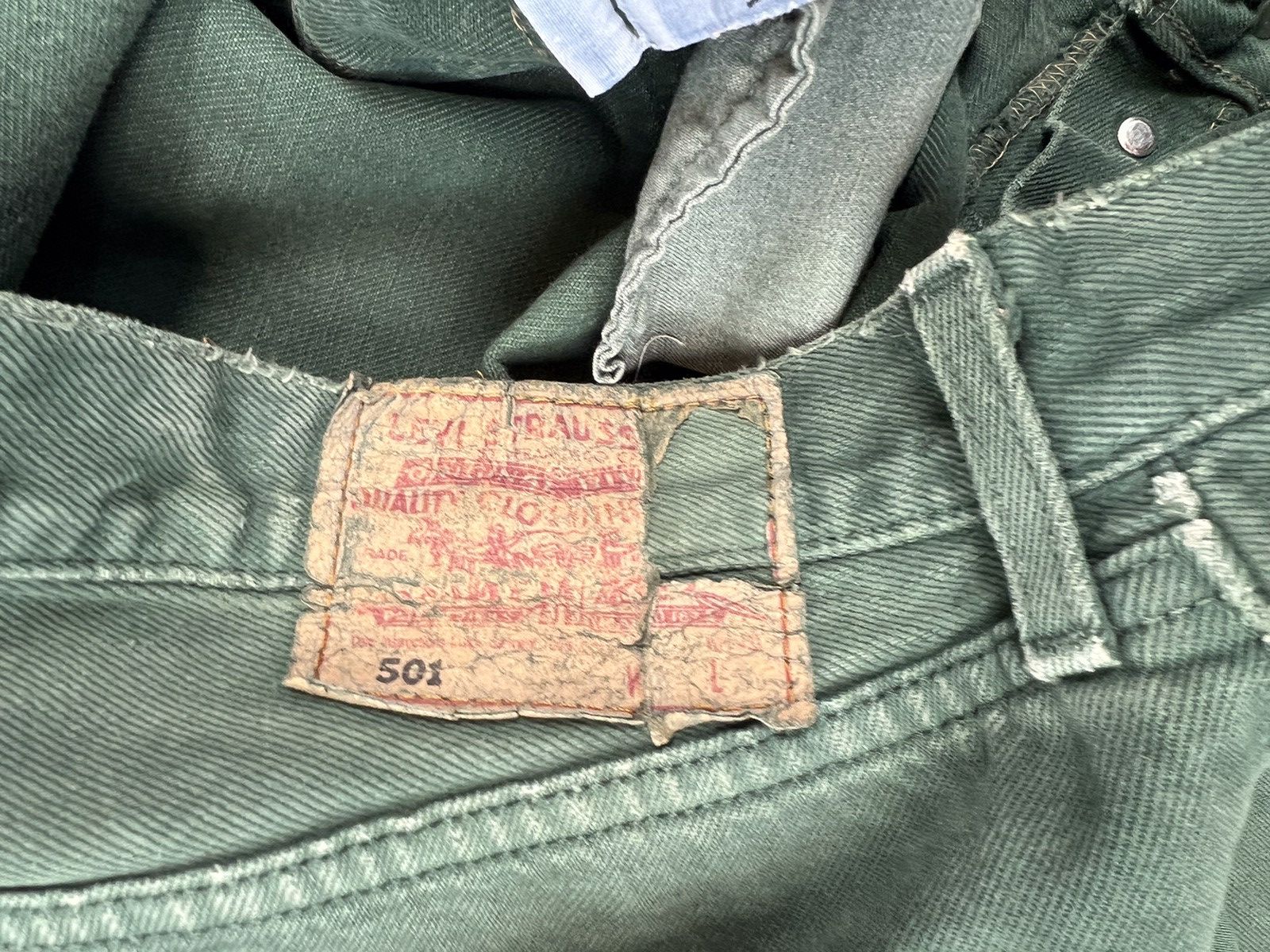 Levi's Vintage faded Levi’s papertag 501 denim Size US 32 / EU 48 - 9 Thumbnail