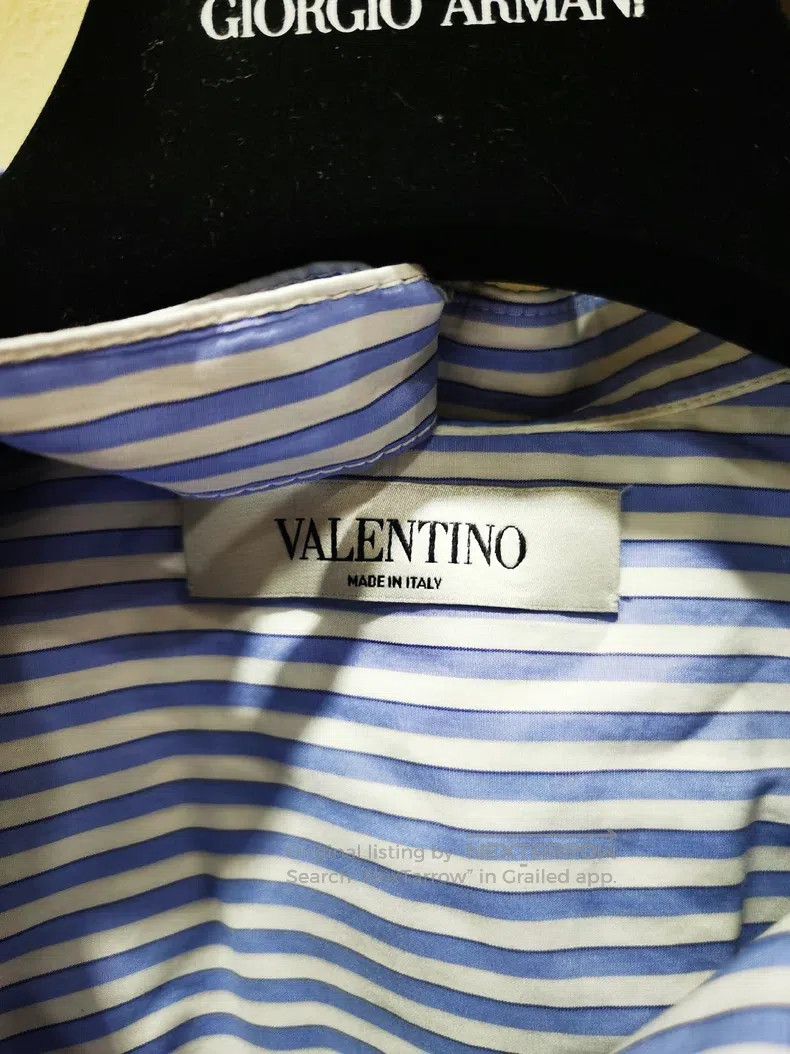 Valentino Valentino Blue and white striped paneled black full lace s Size M / US 6-8 / IT 42-44 - 2 Thumbnail