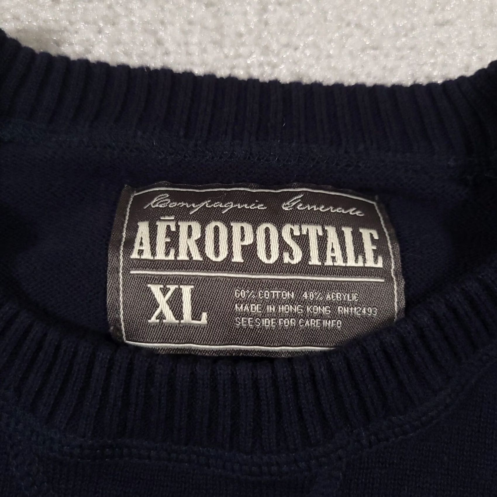 Aeropostale VINTAGE Aeropostale Sweatshirt Hoodie Mens XL Long Sleeve Navy Blue Crewneck Size US XL / EU 56 / 4 - 7 Thumbnail