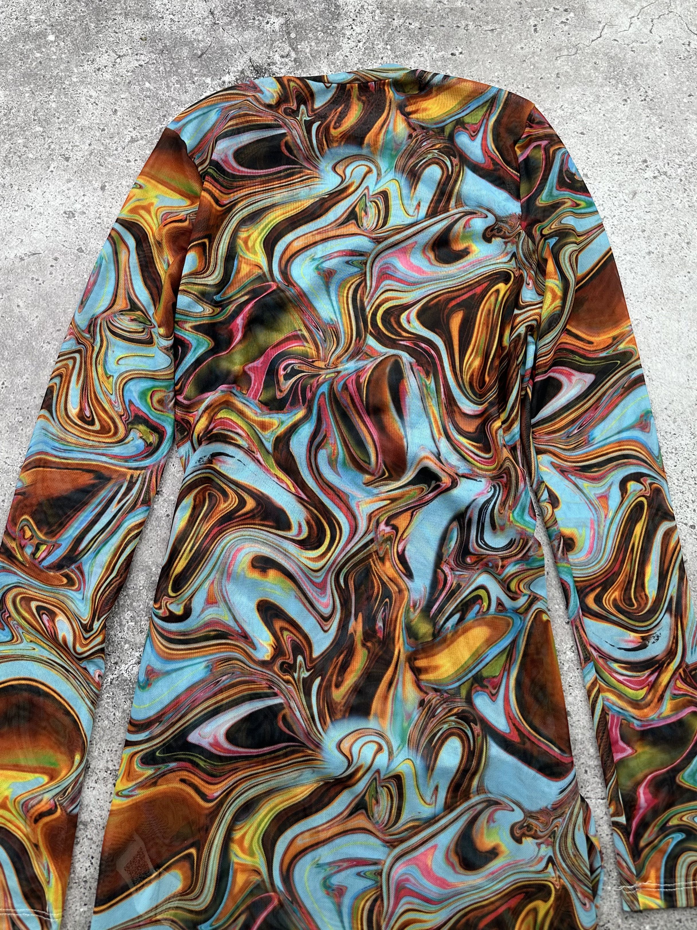 Japanese Brand Printed Dress C205(V382) Size M / US 6-8 / IT 42-44 - 7 Thumbnail
