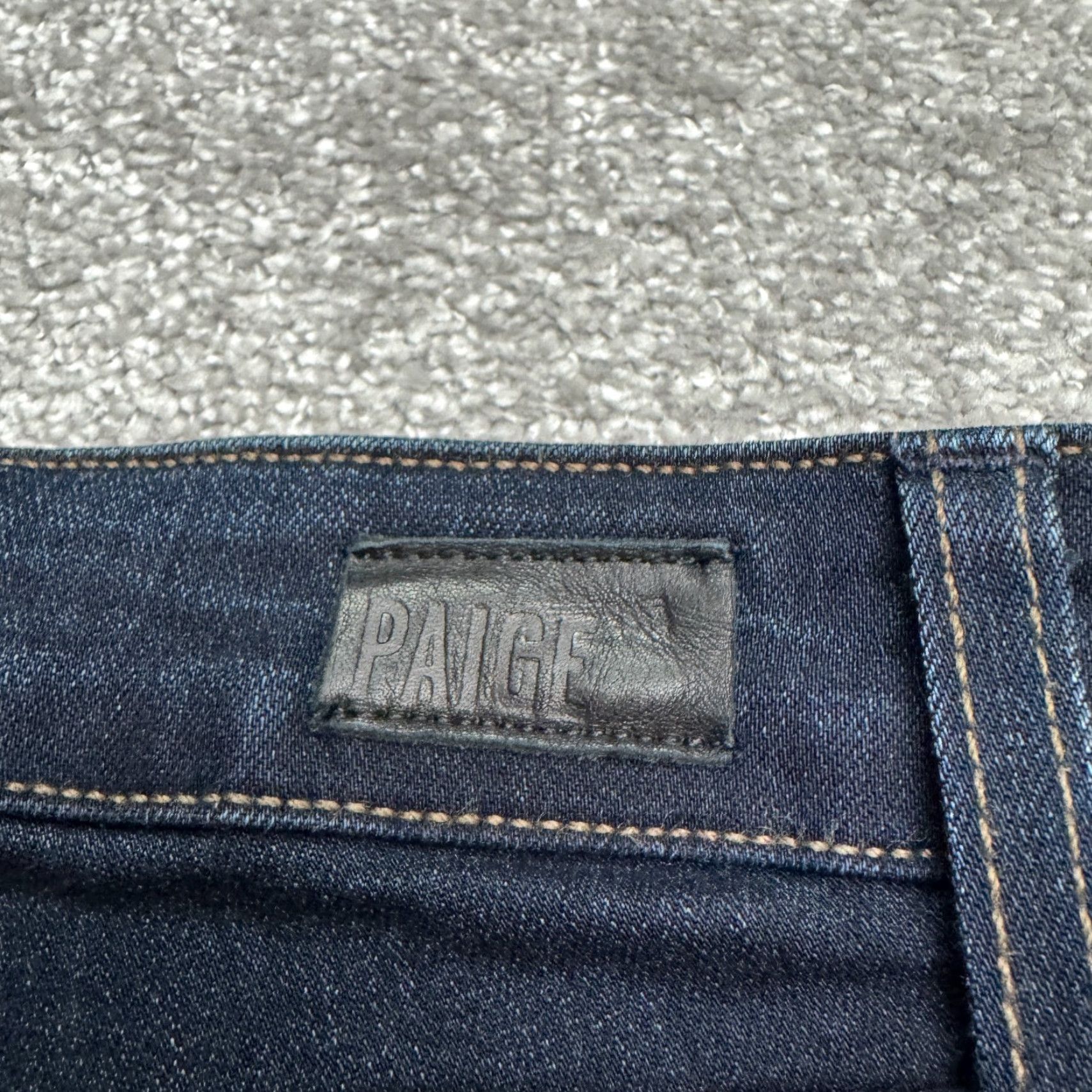 Paige Paige Skyline Jeans Womens 27 Skinny Denim Black Dark Wash Mid Rise 5-Pocket Stretch Size 26" / US 2 / IT 38 - 5 Thumbnail