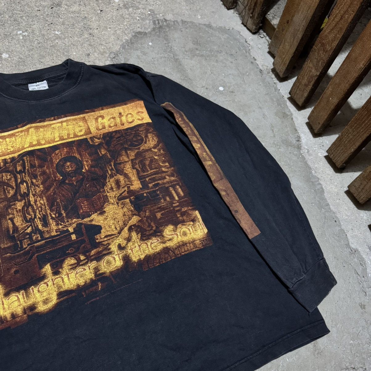 Band Tees Vintage 90s at the gates -slaughter of the soul long sleeve Size US XL / EU 56 / 4 - 4 Thumbnail