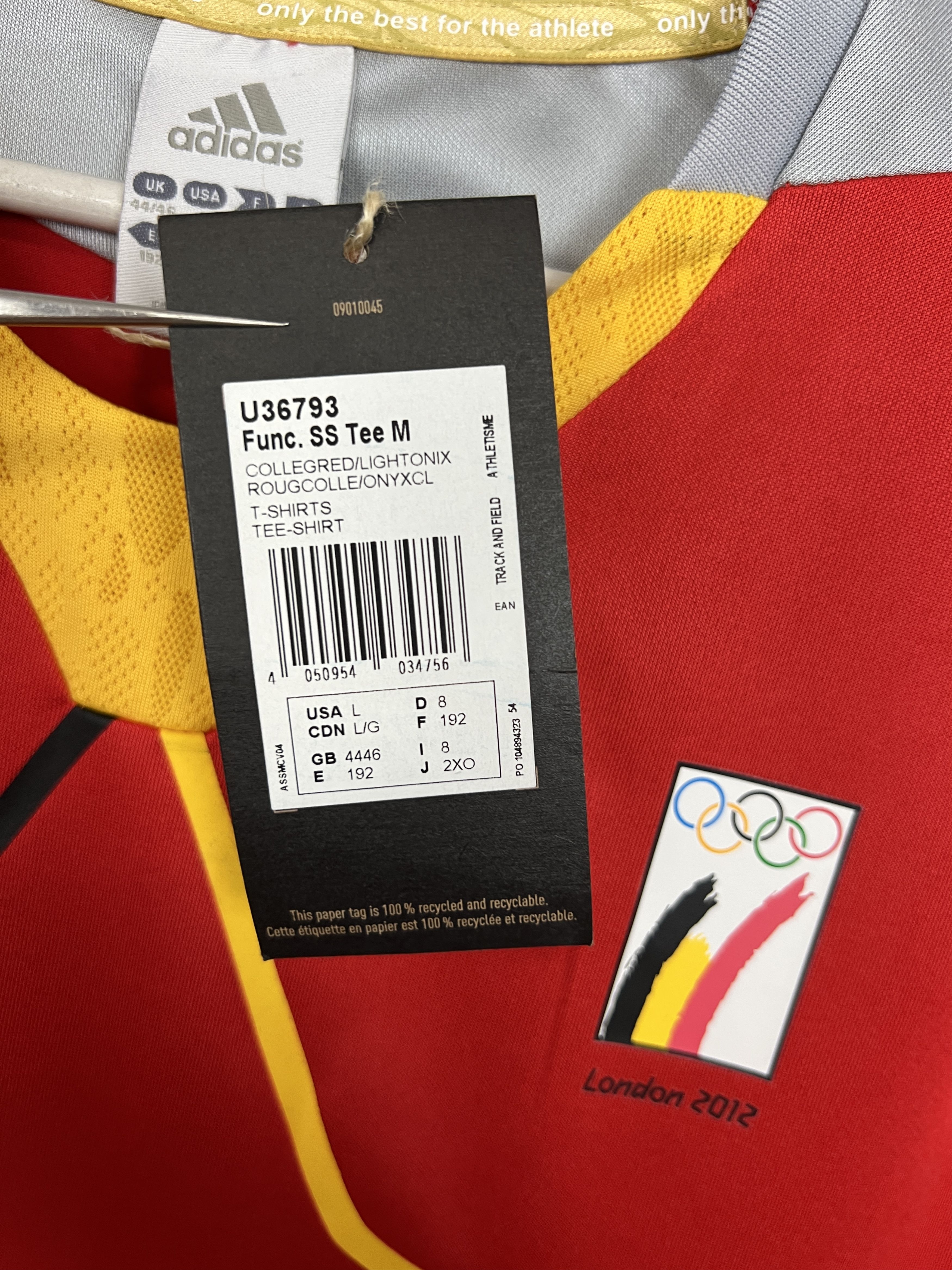 Adidas Adidas Belgium Olympics National Team Shirt Train Tee Hype Size US L / EU 52-54 / 3 - 8 Thumbnail
