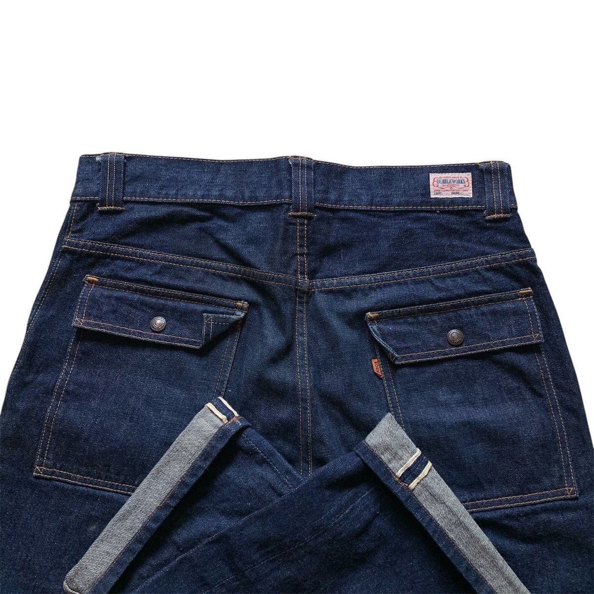 Japanese Brand Vtg 90s Dubble Works Union Made Bush Pants Selvedge Denim Size US 34 / EU 50 - 9 Thumbnail