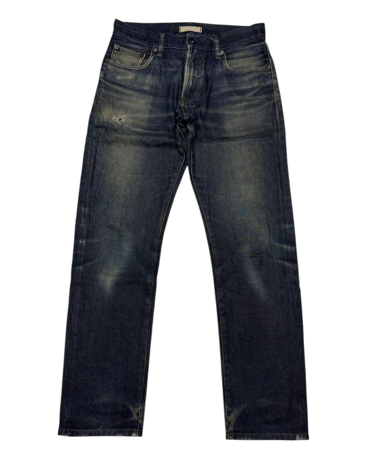 Undercover × Uniqlo 🔥VINTAGE UNIQLO TAPERED JEANS DISTRESSED DENIM Size US 30 / EU 46 - 7 Thumbnail