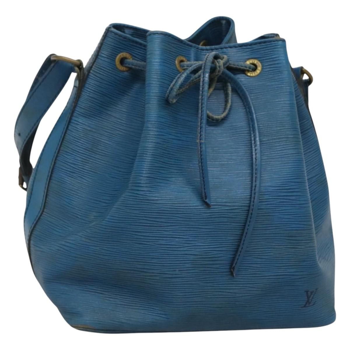 Louis Vuitton Epi Petit Noe Shoulder Bag Blue M44105 Lv Auth 116920, Women's