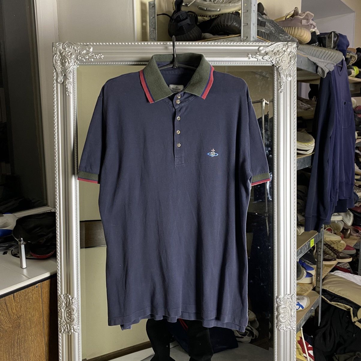 Vivienne Westwood 🔥VINTAGE VIVIENNE WESTWOOD POLO ORB T-SHIRT🔥 Size US XL / EU 56 / 4 - 1 Thumbnail