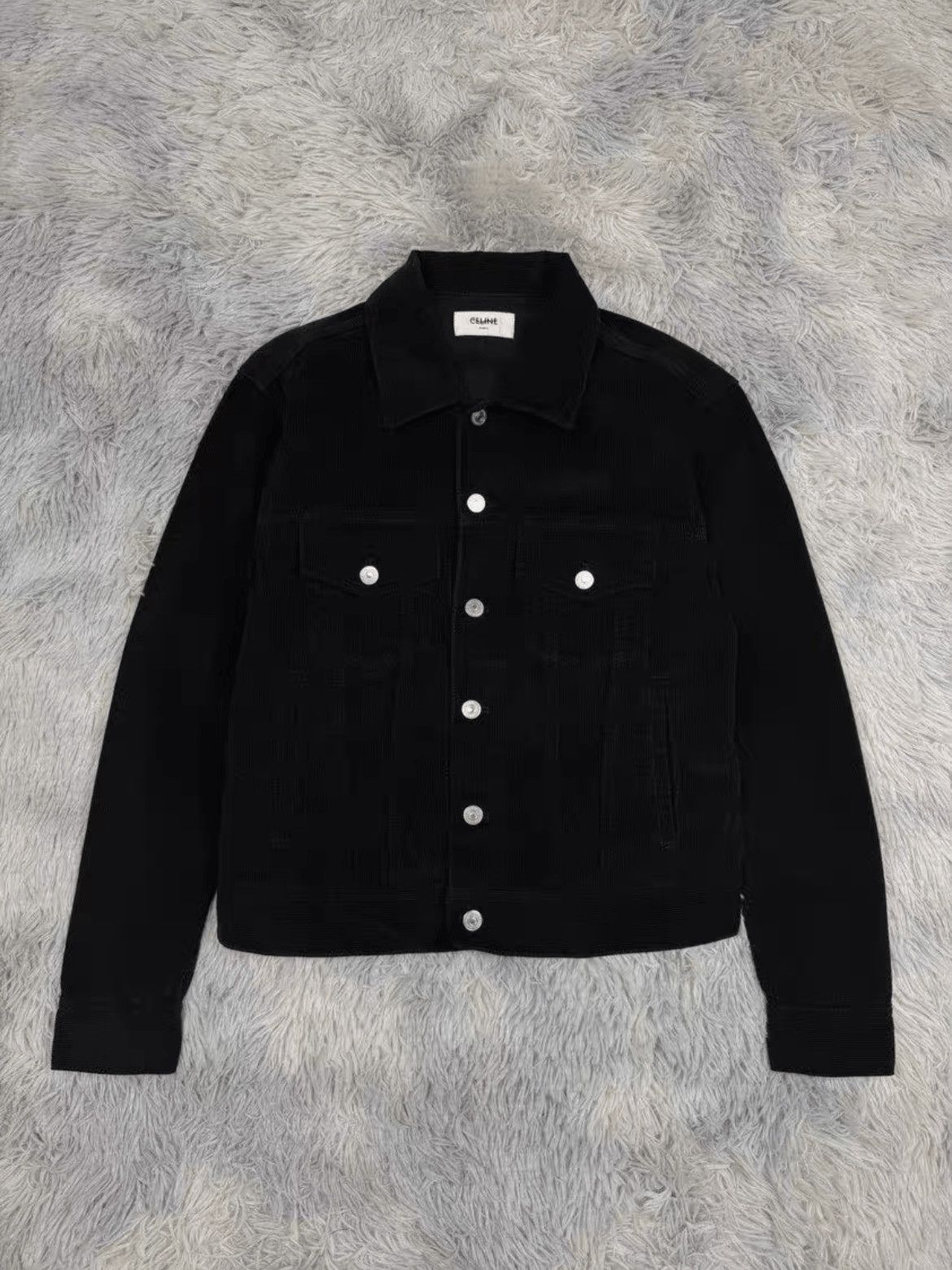 Celine Celine Celine Corduroy Logo Jacket-2506 Size US XS / EU 42 / 0 - 2 Thumbnail
